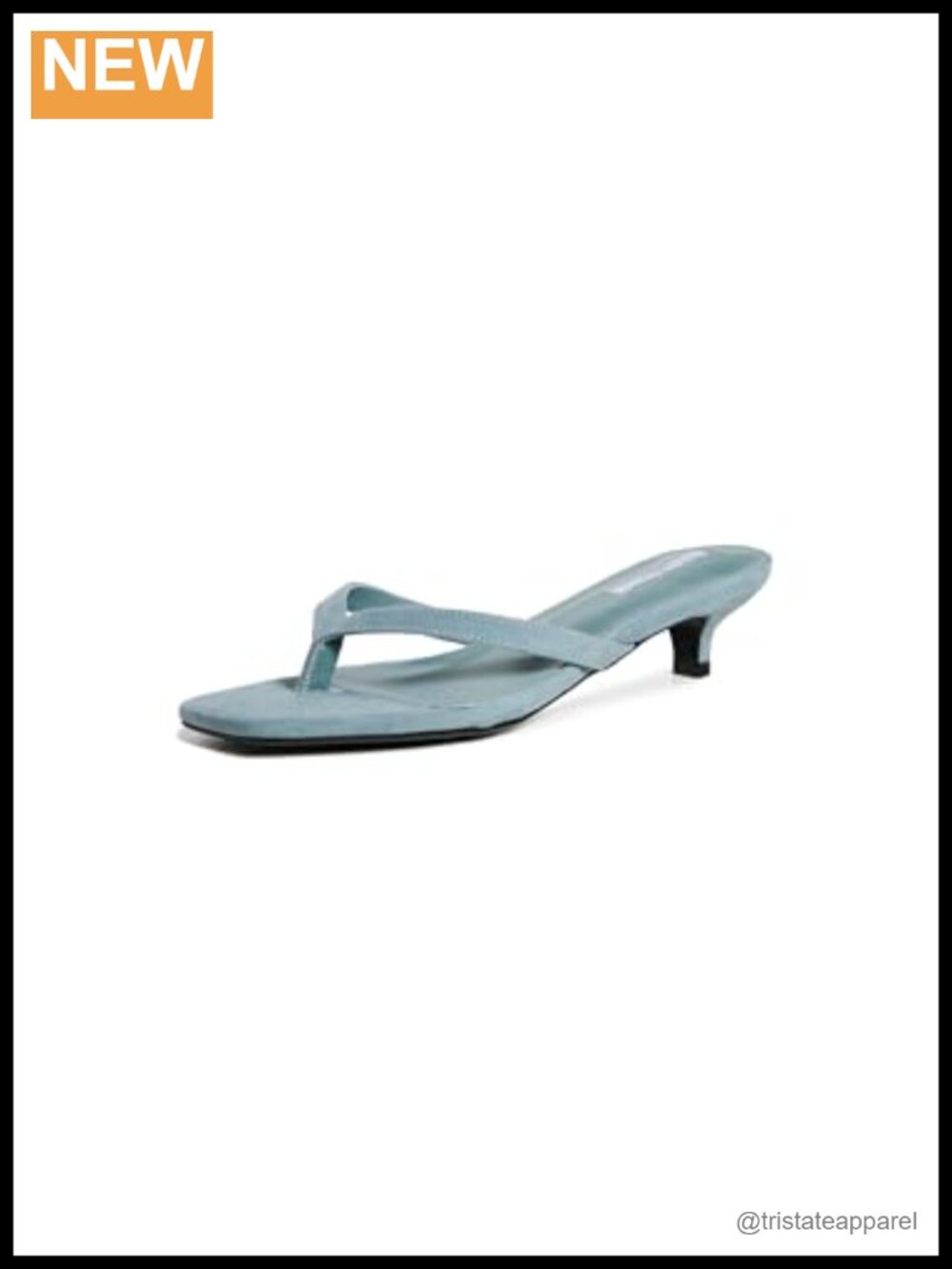 Suede Leather Slingback Kitten Heel Sandals Open Toe Slip On